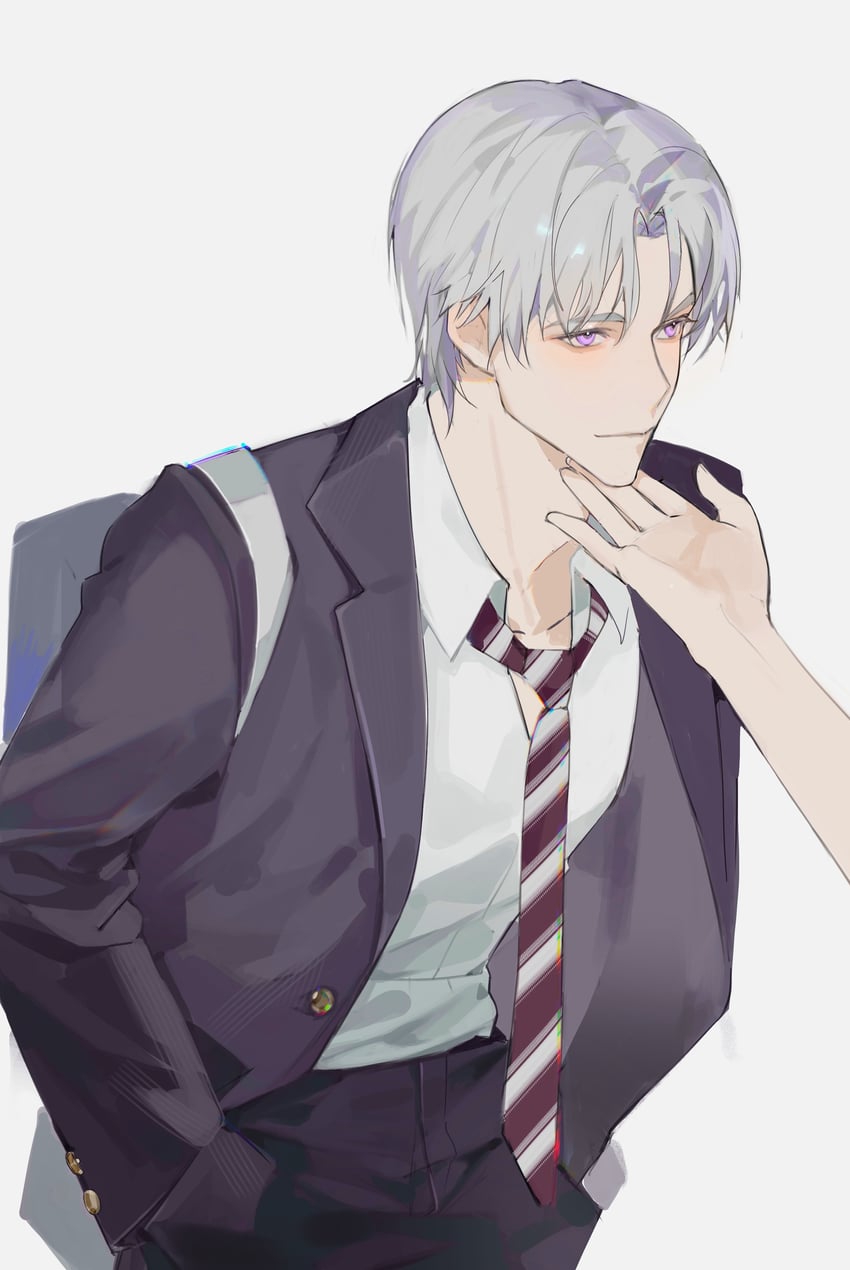 protagonist and charlie su (light and night love) drawn by denpa0304
