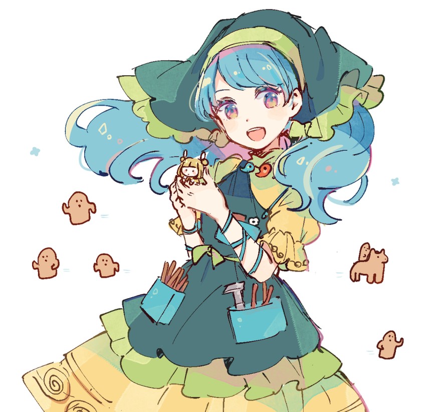 haniyasushin keiki and joutouguu mayumi (touhou) drawn by mozukuzu_(manukedori)
