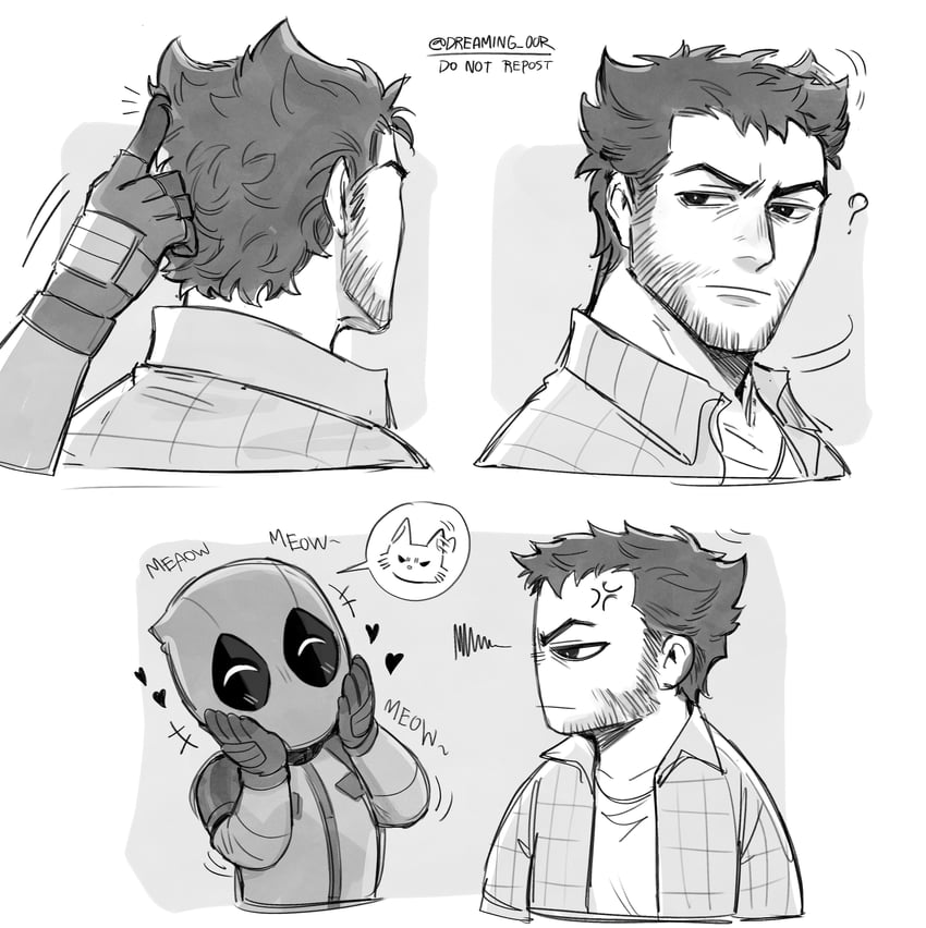 wolverine and deadpool (marvel and 4 more) drawn by dreaming_oor