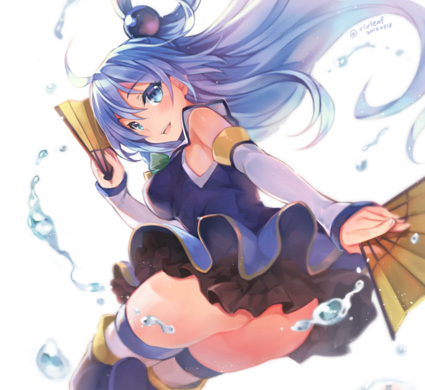 aqua (kono subarashii sekai ni shukufuku wo!) drawn by riv_(rivleaf)