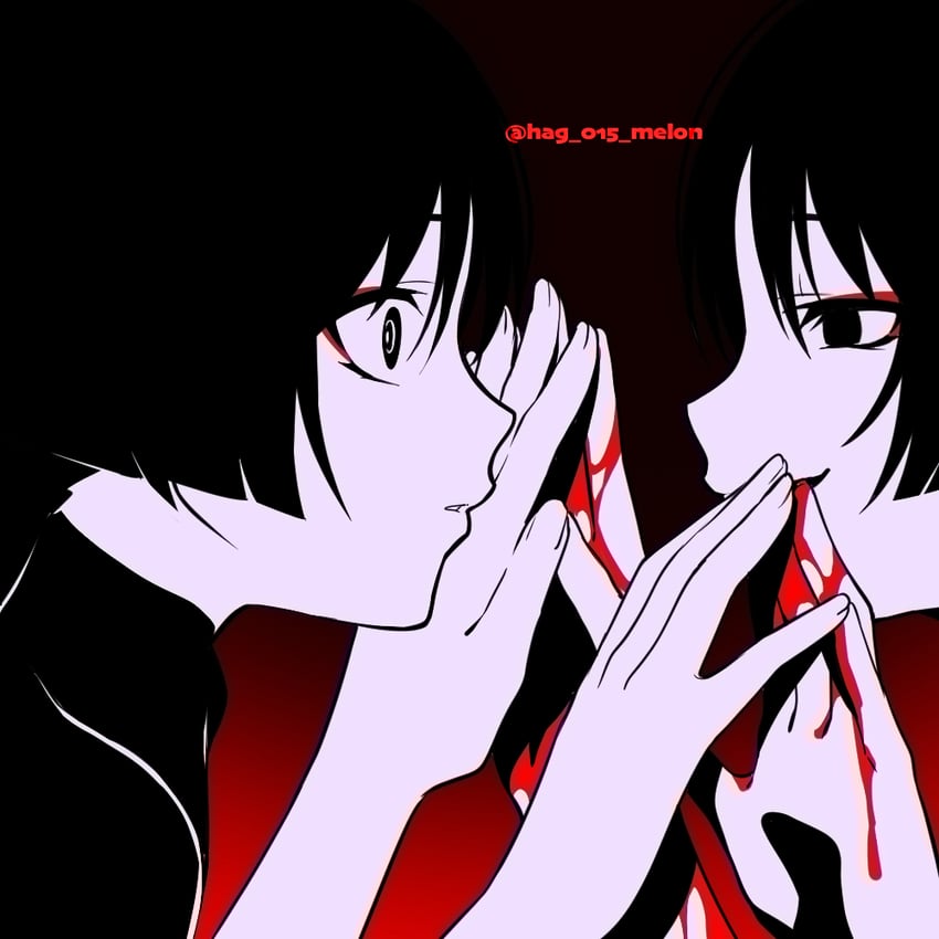 scaramouche and wanderer (genshin impact) drawn by hag_(hag_015)