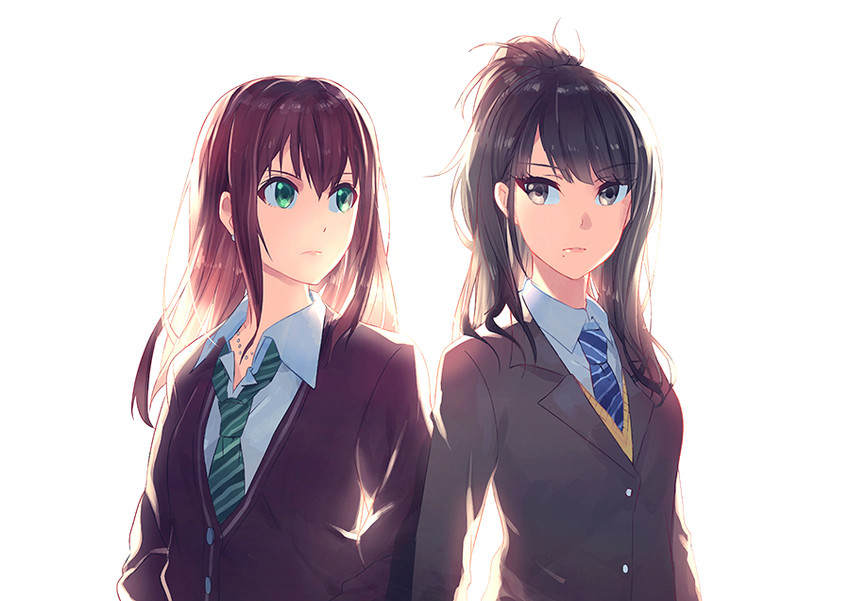 shibuya rin and kazano hiori (idolmaster and 2 more) drawn by fare