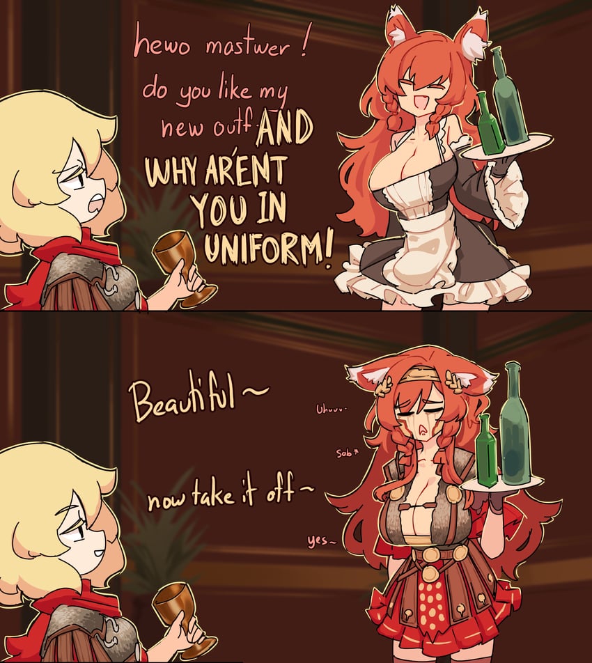 centurii-chan and mozumi pichi (spongebob squarepants and 1 more) drawn by centurii-chan