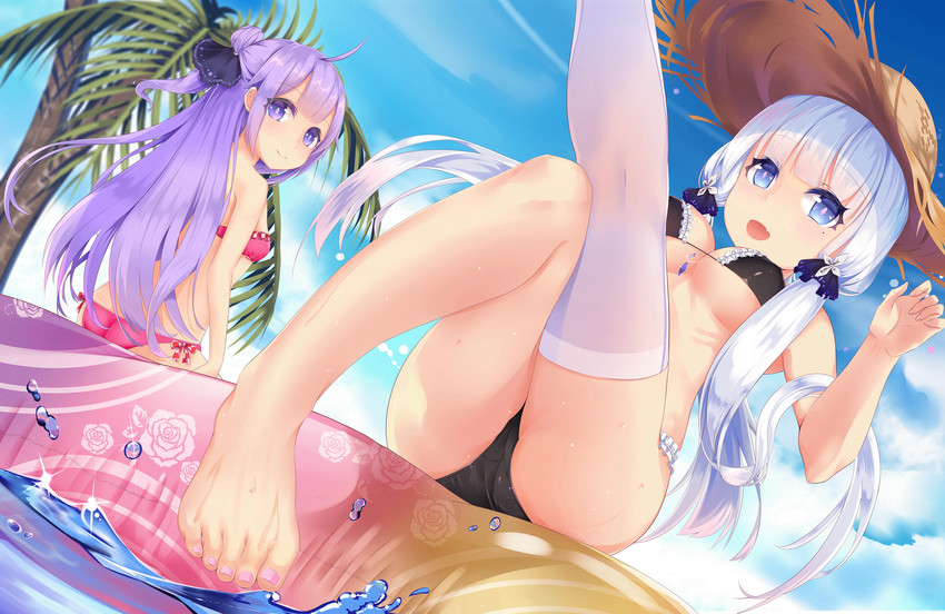 unicorn and illustrious (azur lane) drawn by mikawa_sansen