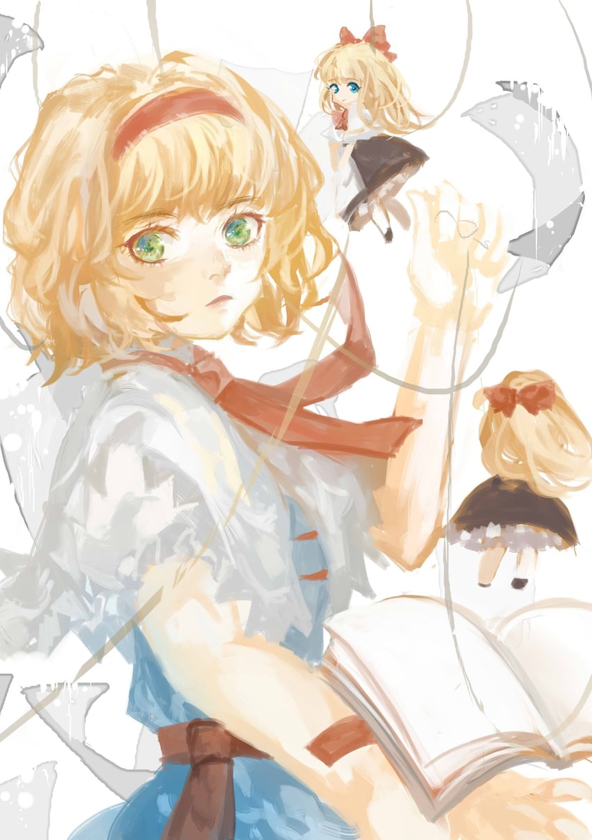 alice margatroid and shanghai doll (touhou) drawn by chong_tazi