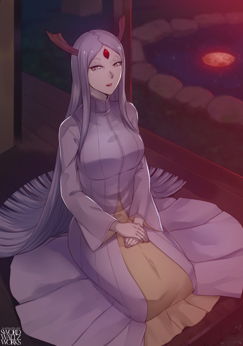 ootsutsuki kaguya (naruto and 1 more) drawn by swordwaltz