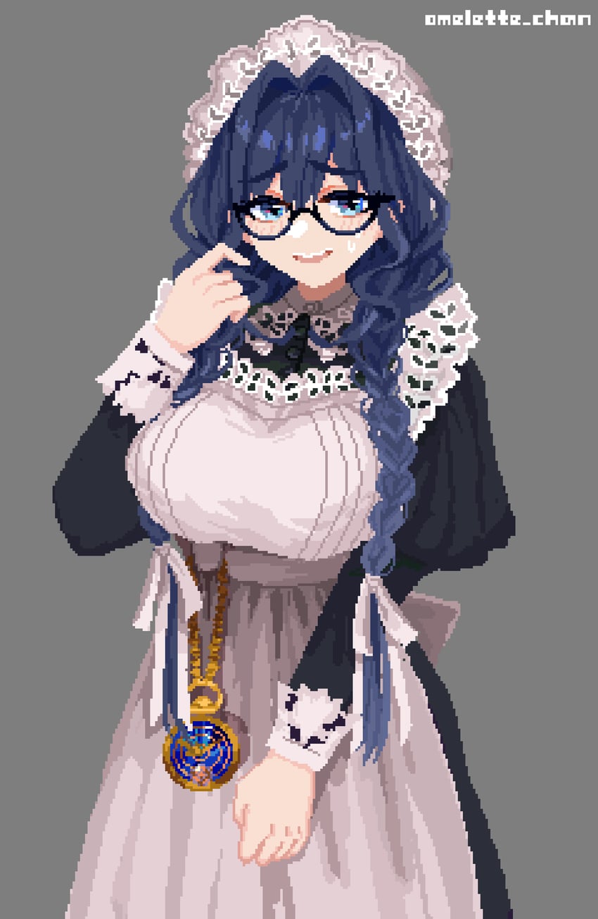 ouro kronii (hololive and 1 more) drawn by omelette_chan