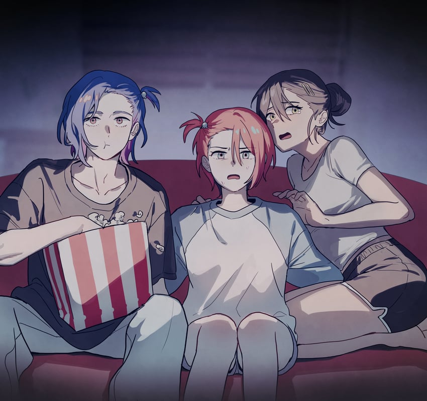 amate yuzuriha, shuji ito, and nyaan (gundam and 1 more) drawn by otakulifewow