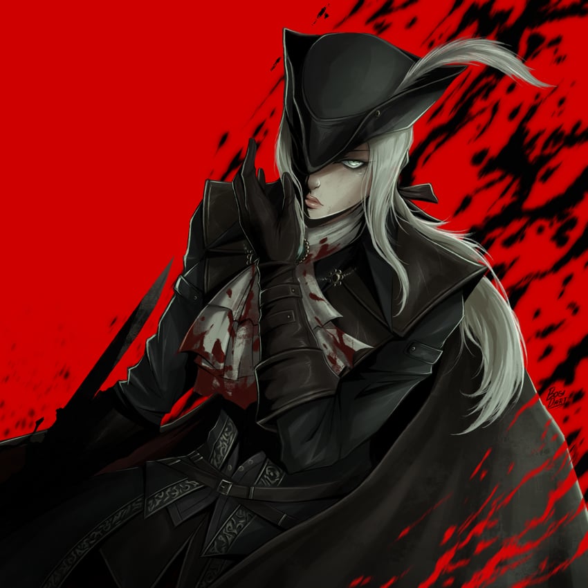 lady maria of the astral clocktower (bloodborne) drawn by bogidart