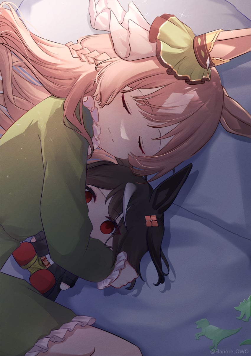 satono diamond and kitasan black (umamusume) drawn by elanore