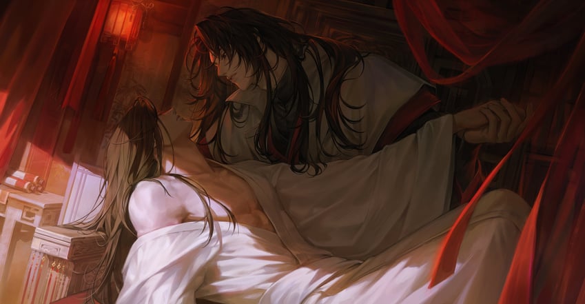 luo binghe and shen qingqiu (renzha fanpai zijiu xitong) drawn by doomie1