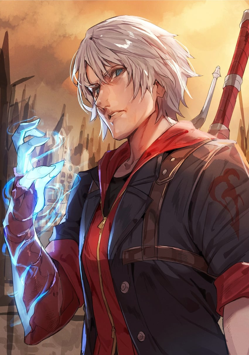 nero (devil may cry and 1 more) drawn by nasubin_(nasubisamurai15)