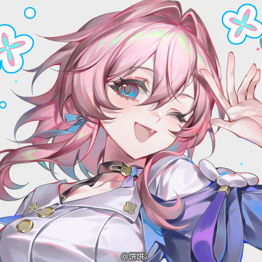 march 7th (honkai and 1 more) drawn by bingbing_(hrppbb)