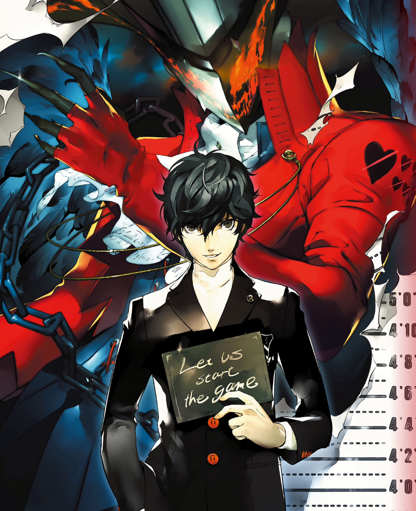 amamiya ren and arsene (persona and 1 more) drawn by soejima_shigenori