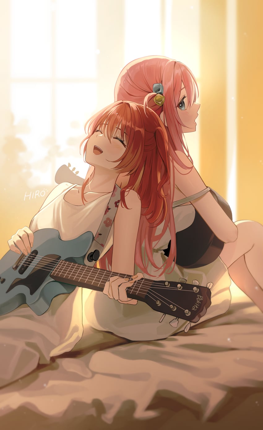 gotoh hitori and kita ikuyo (bocchi the rock!) drawn by rounizm