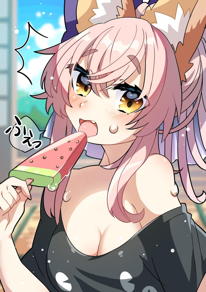 tamamo and tamamo no mae (fate and 2 more) drawn by tsukimi_okayu