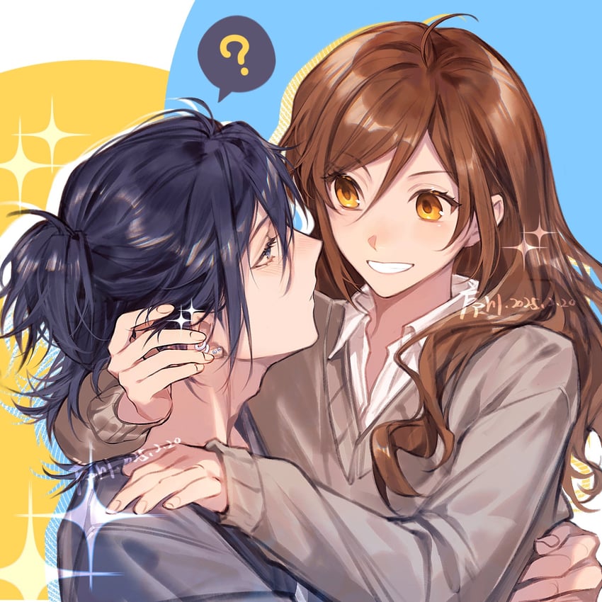 miyamura izumi and hori kyouko (hori-san to miyamura-kun) drawn by xuchuan