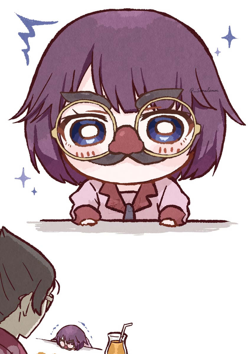 senjougahara hitagi and kaiki deishuu (monogatari and 1 more) drawn by izu_lemon