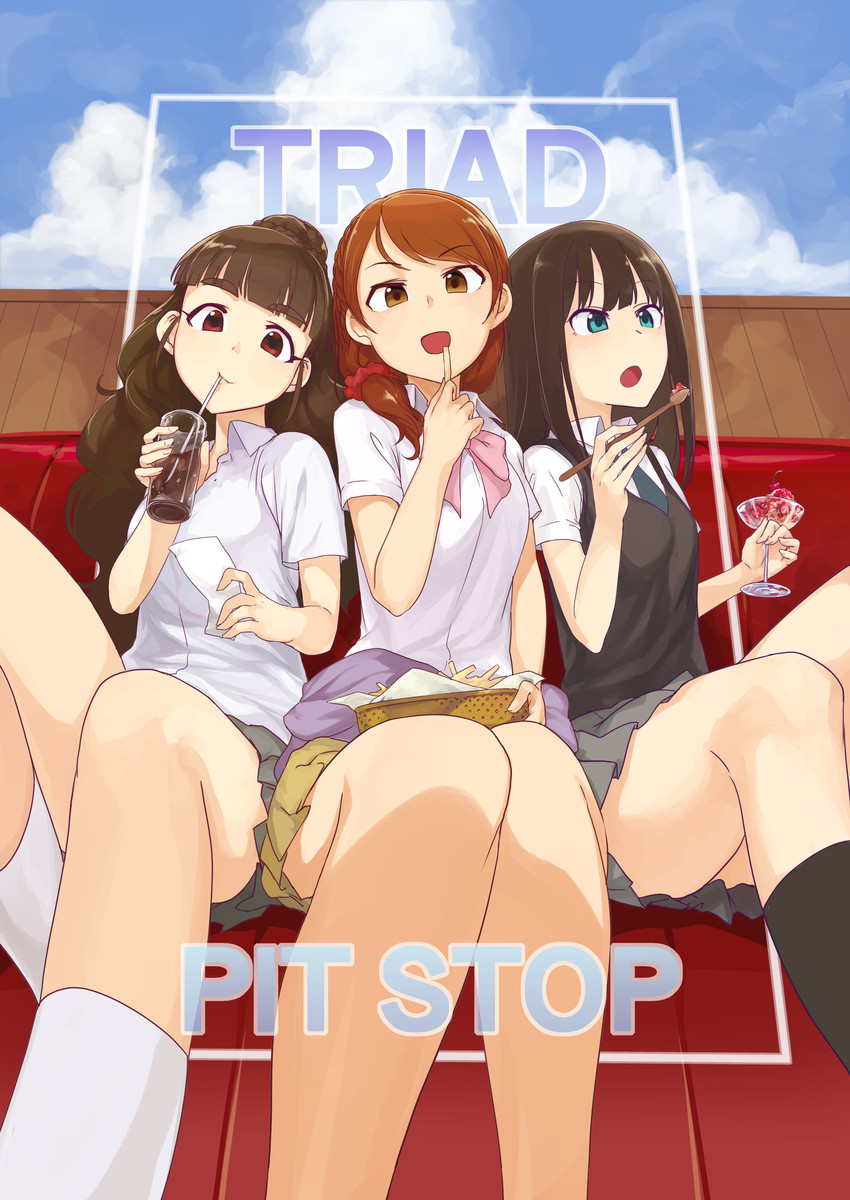 shibuya rin, hojo karen, and kamiya nao (idolmaster and 1 more) drawn by ao_(aocooler)
