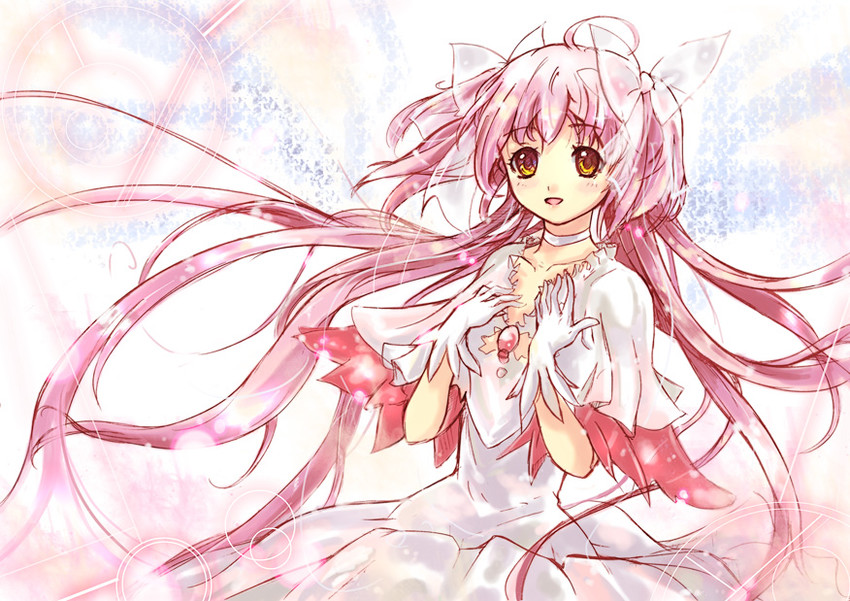 kaname madoka and ultimate madoka (mahou shoujo madoka magica) drawn by deeple