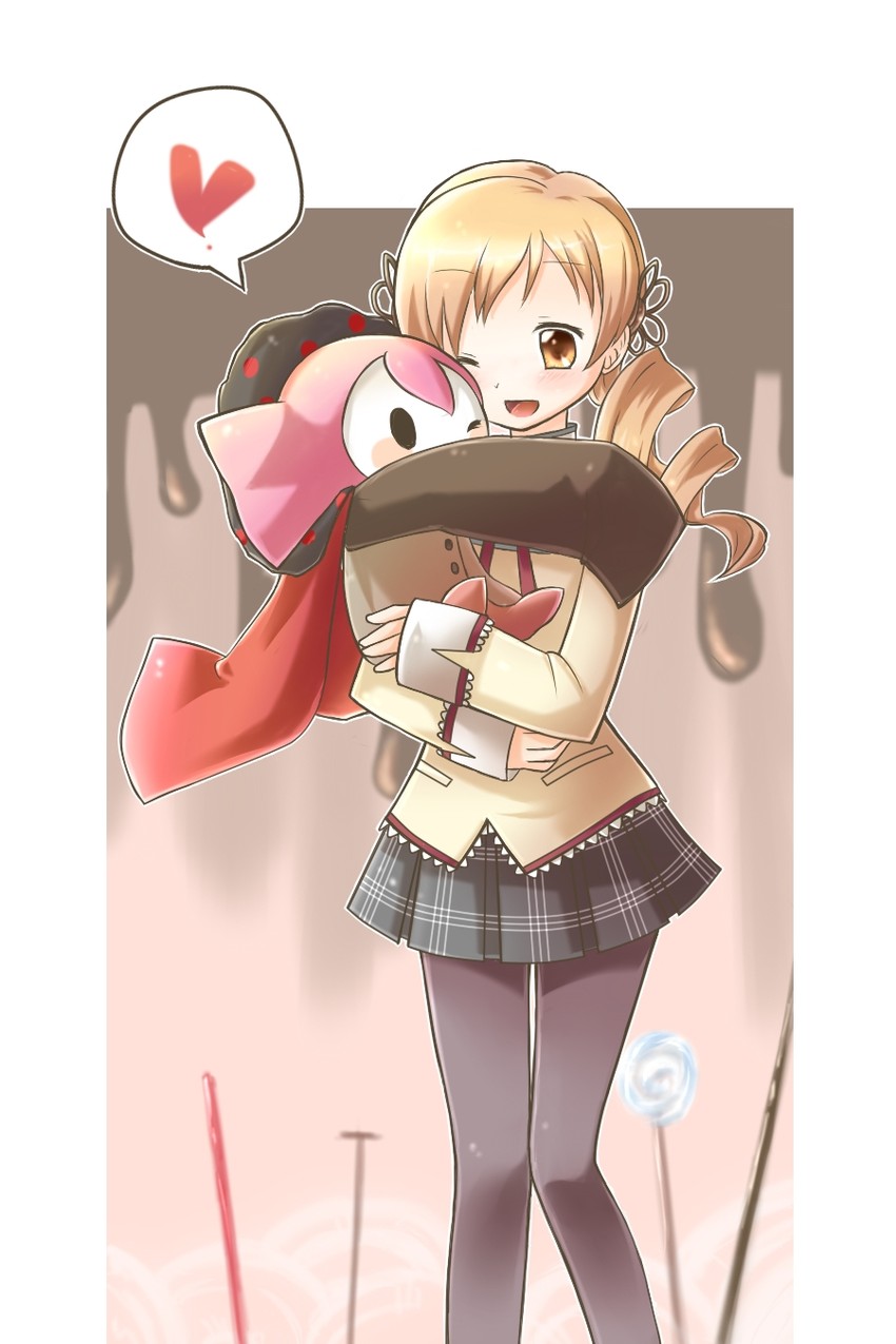 tomoe mami and charlotte (mahou shoujo madoka magica) drawn by rate_rapiku