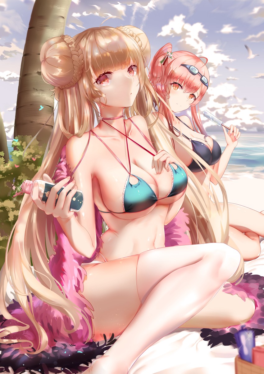 formidable and zara (azur lane) drawn by xiaoshan_jiang