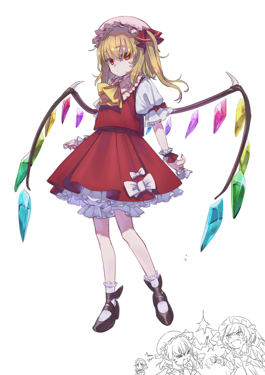remilia scarlet, flandre scarlet, and izayoi sakuya (touhou) drawn by bitan_san