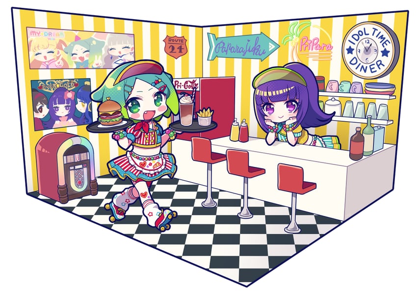 yumekawa yui, nijiiro nino, koda michiru, hanazono shuka, miichiru, and 2 more (pretty series and 2 more) drawn by koyoshi_yoko