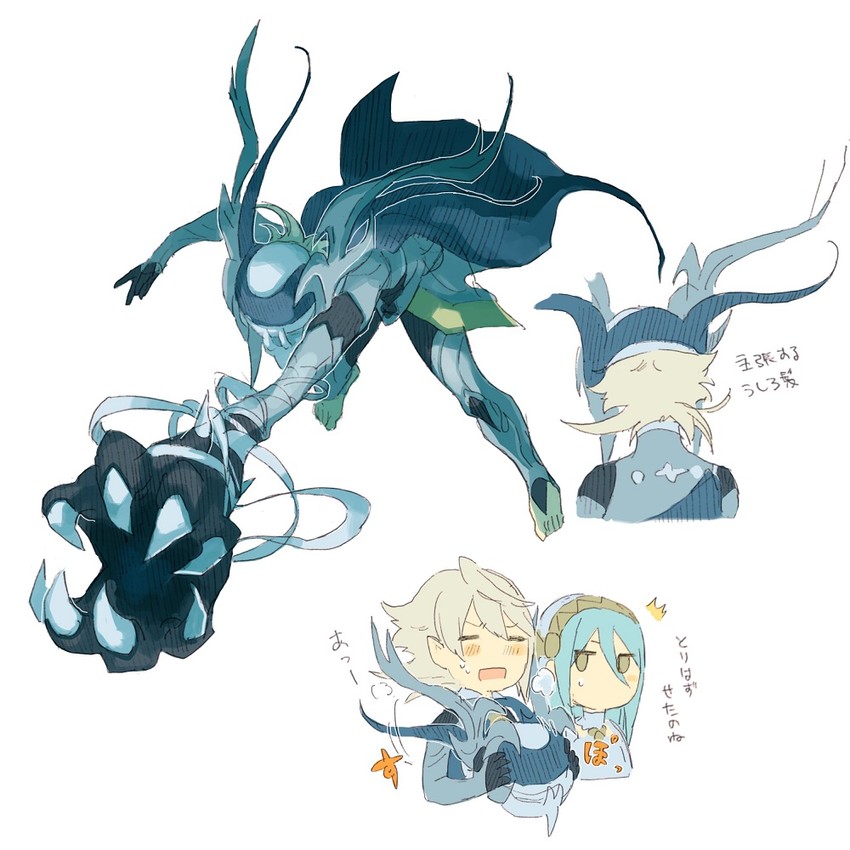 azura, male corrin, and corrin (fire emblem and 1 more) drawn by aisutabetao