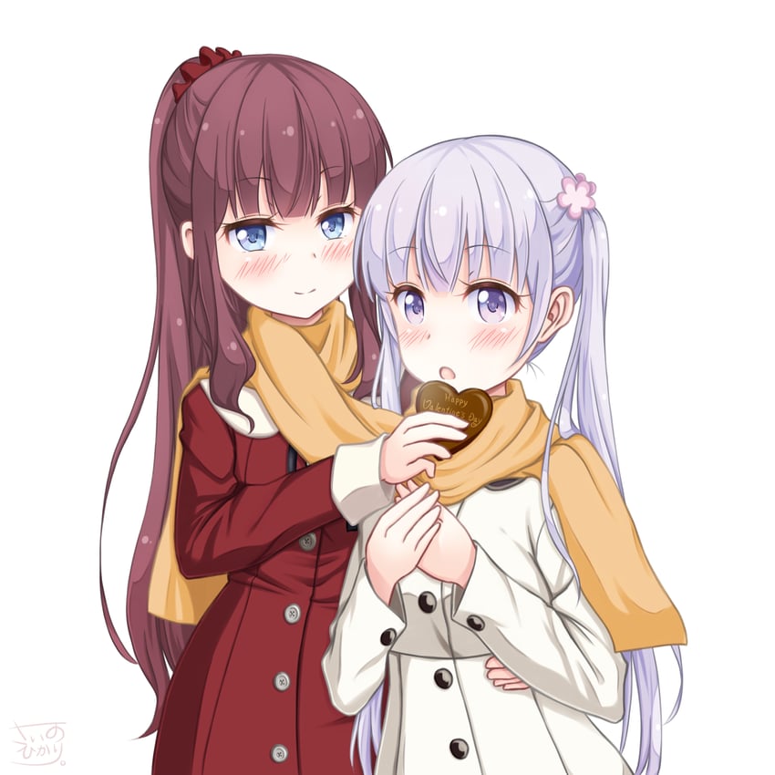 suzukaze aoba and takimoto hifumi (new game!) drawn by sainohikari
