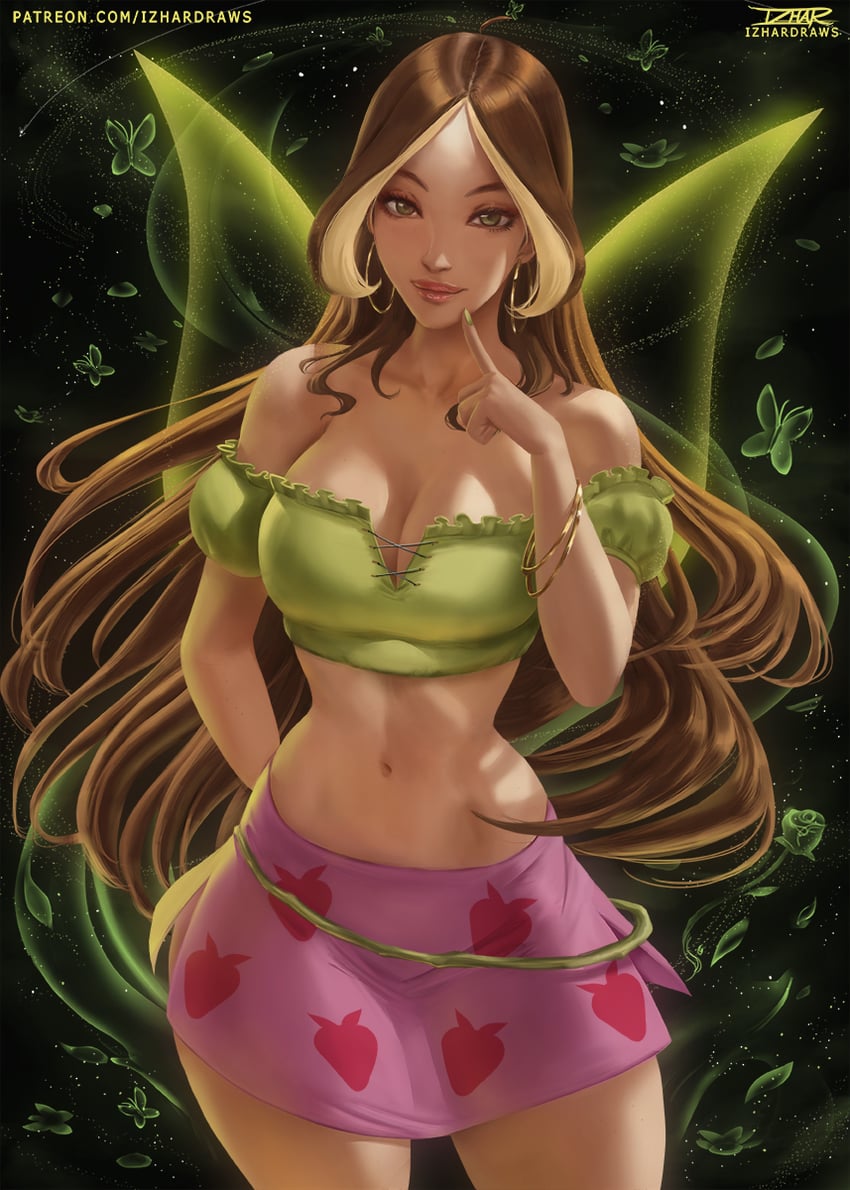 flora (winx club) drawn by izhardraws