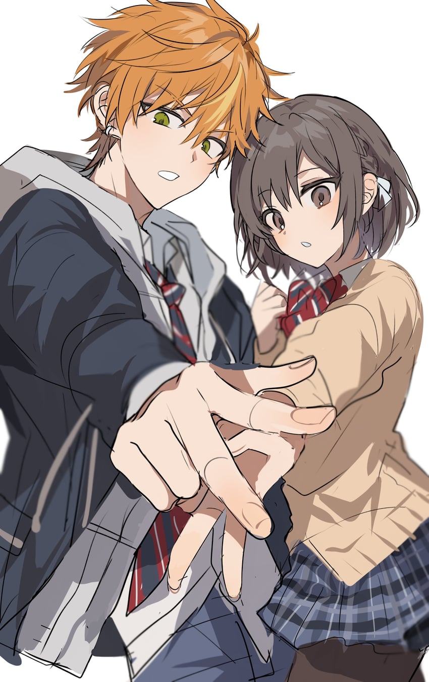 shinonome ena and shinonome akito (project sekai) drawn by chu_yeon