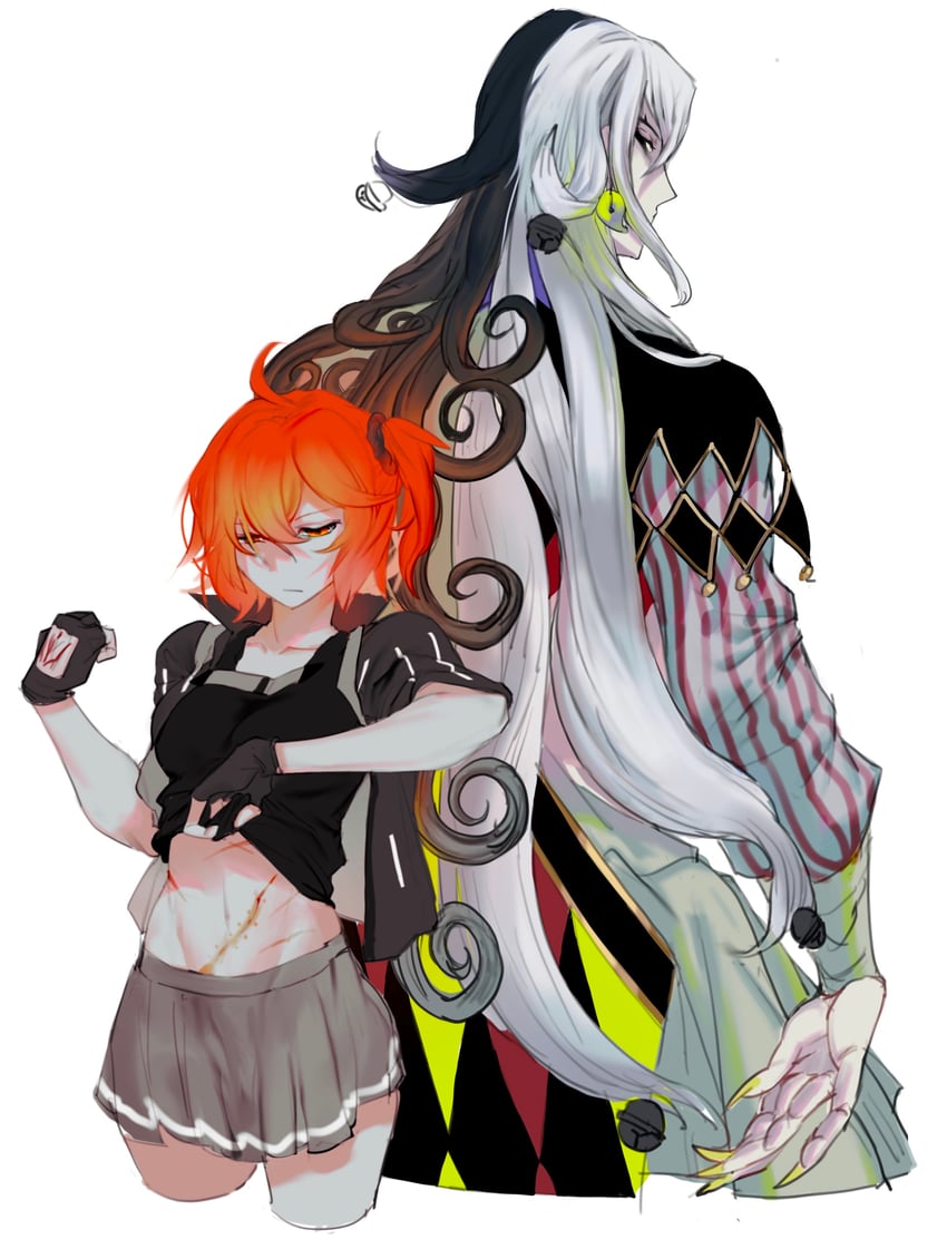fujimaru ritsuka and ashiya douman (fate and 1 more) drawn by luosifen_2003