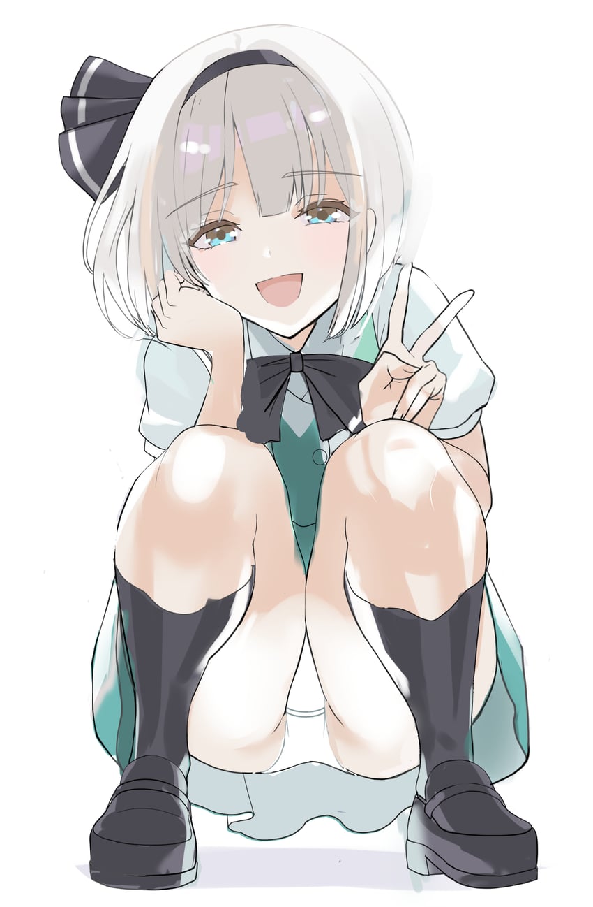konpaku youmu (touhou) drawn by amisu