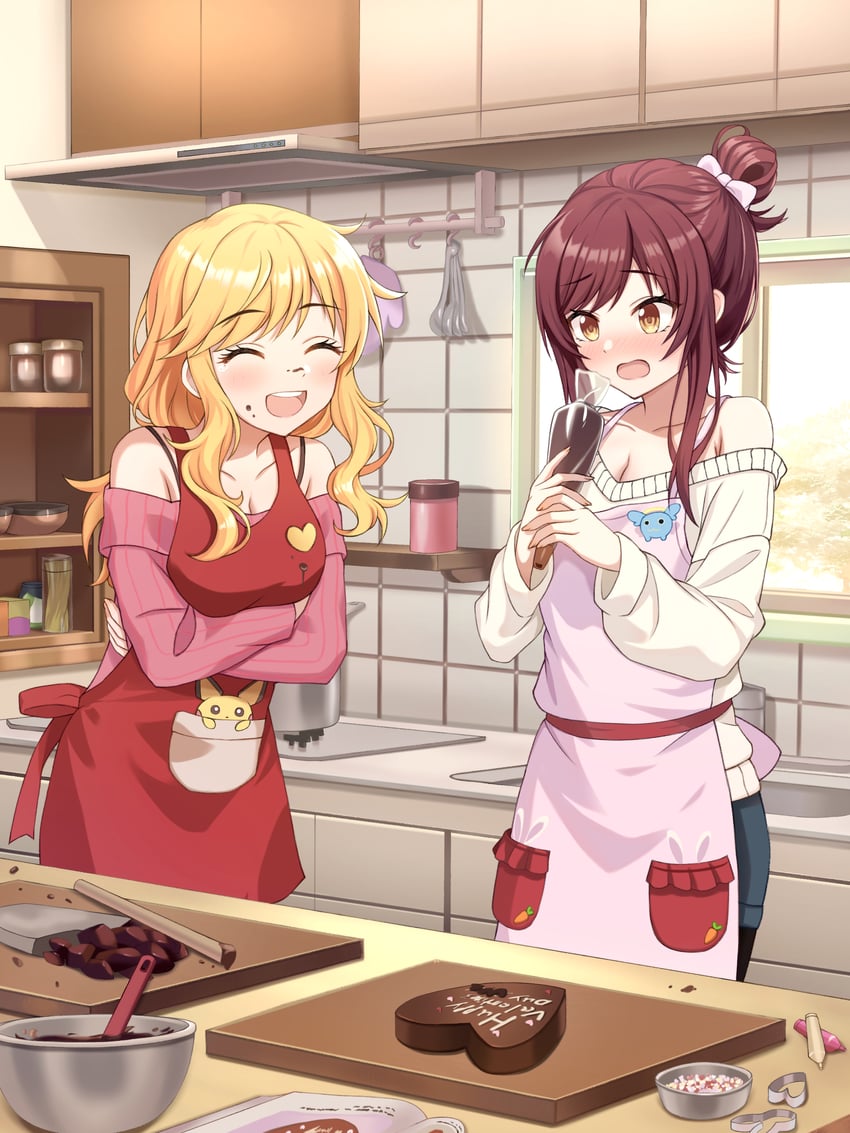 ohtsuki yui and osaki amana (idolmaster and 2 more) drawn by sulgi_park