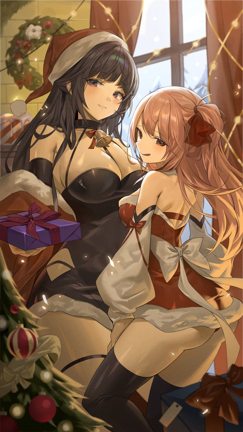 mihara and yuni (goddess of victory: nikke) drawn by zutsuyaku