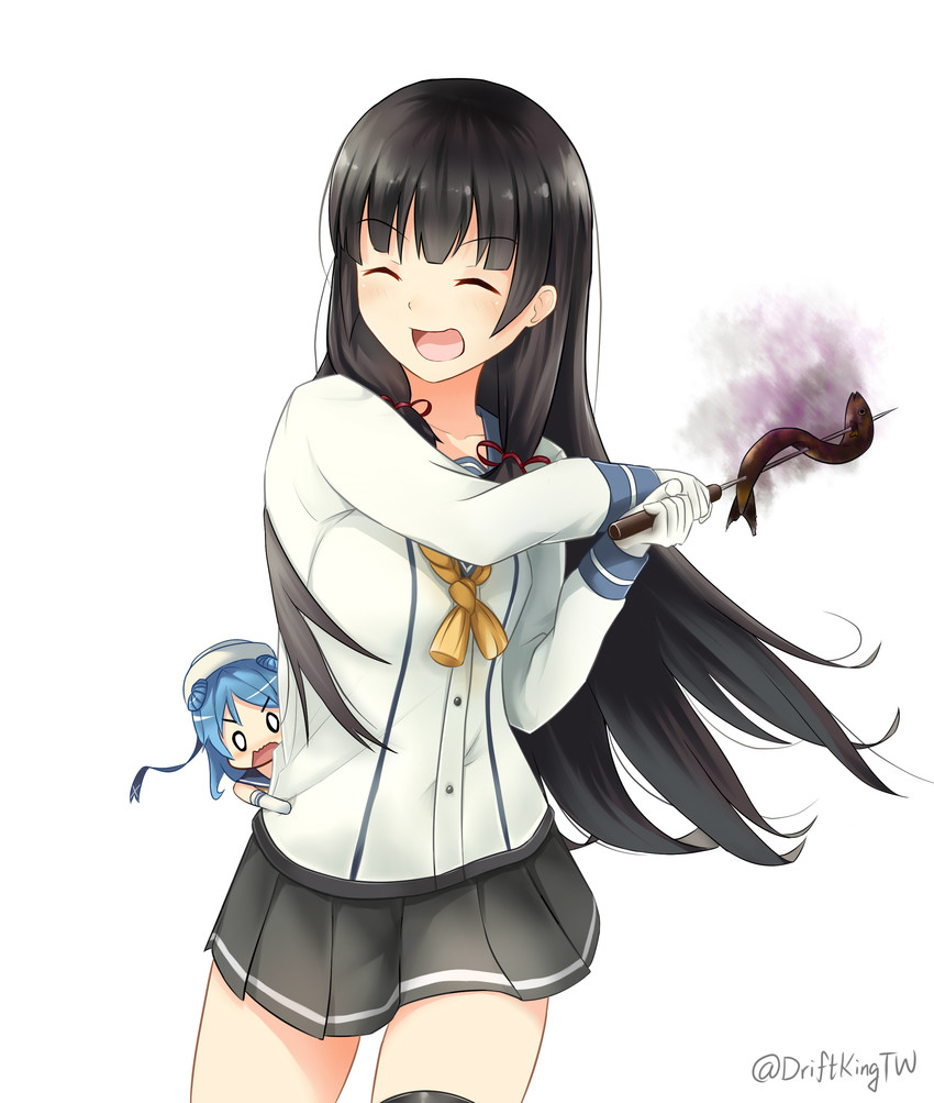 urakaze, isokaze, and ellen baker (kantai collection and 1 more) drawn by driftkingtw
