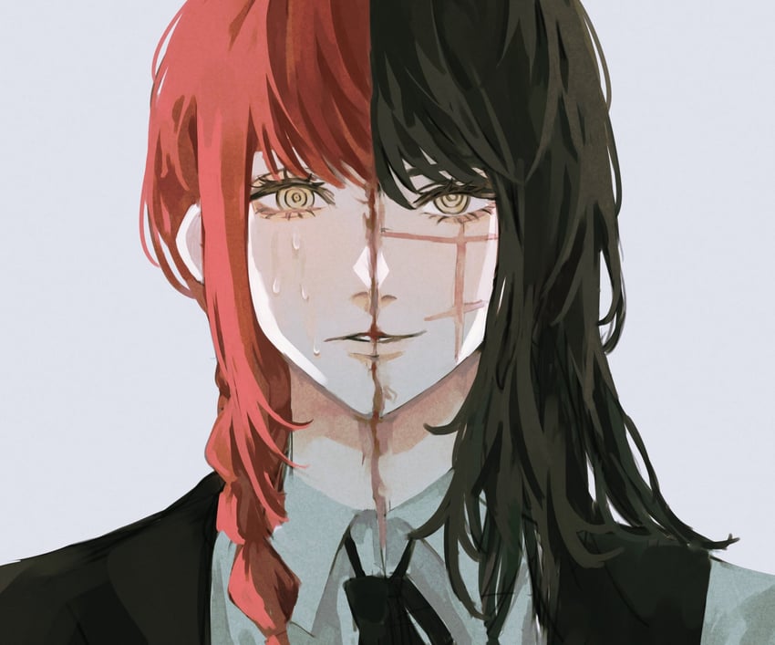 makima and yoru (chainsaw man) drawn by inuo_(inuo_x)