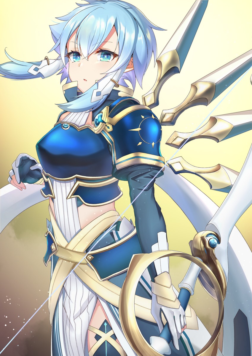 sinon (sword art online and 2 more) drawn by nokke_o