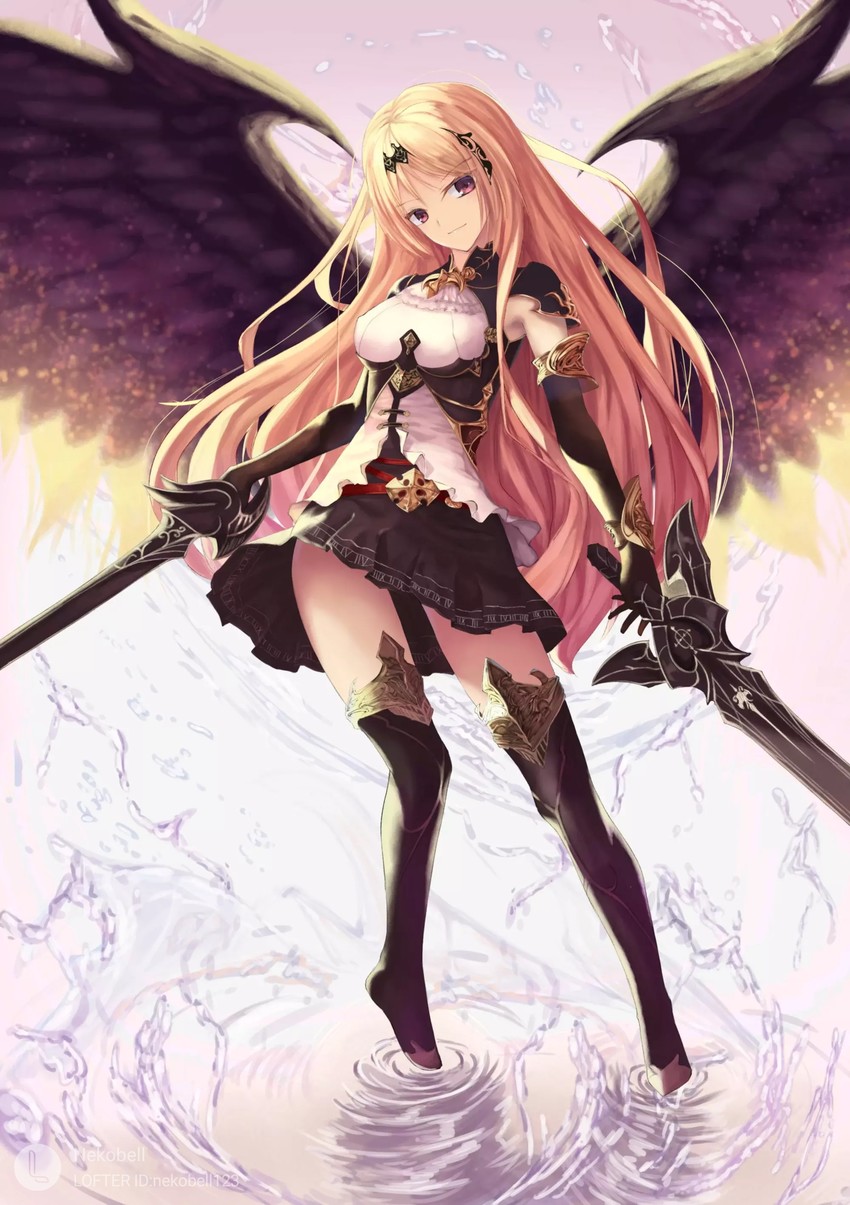 dark angel olivia (granblue fantasy and 1 more) drawn by nekobell
