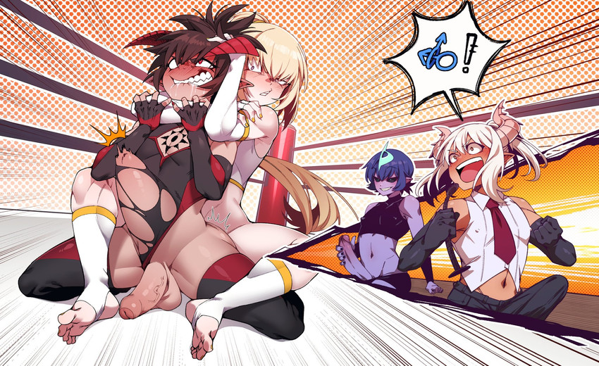 demon king, docu, sera, and ruby (original) drawn by in_(ain)