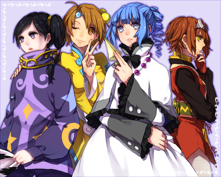 rita mordio, ange serena, norma beatty, and jay (tales of and 3 more) drawn by tarukyo_(iruta)