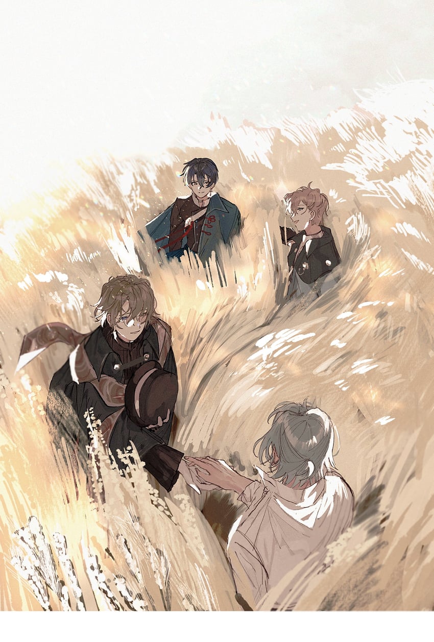 shino sherwood, nero turner, heathcliff blanchett, and faust lavinia (mahoutsukai no yakusoku) drawn by 22kolink