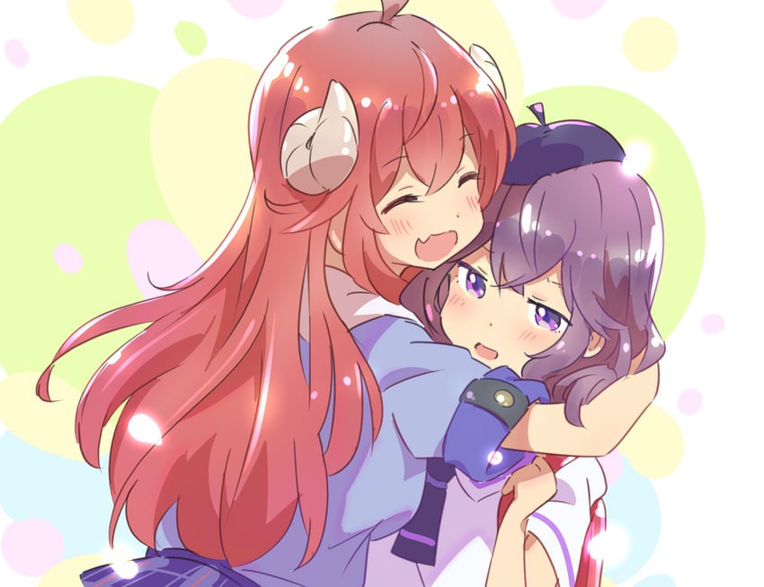 yoshida yuuko and yoshida ryouko (machikado mazoku) drawn by icorasama