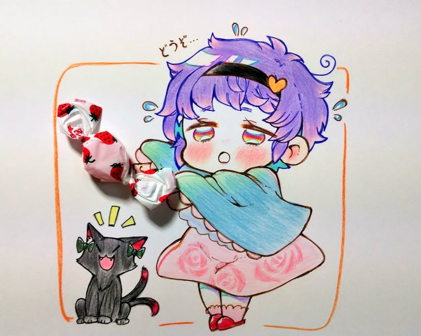 komeiji satori and kaenbyou rin (touhou) drawn by karyuu_(raoz)