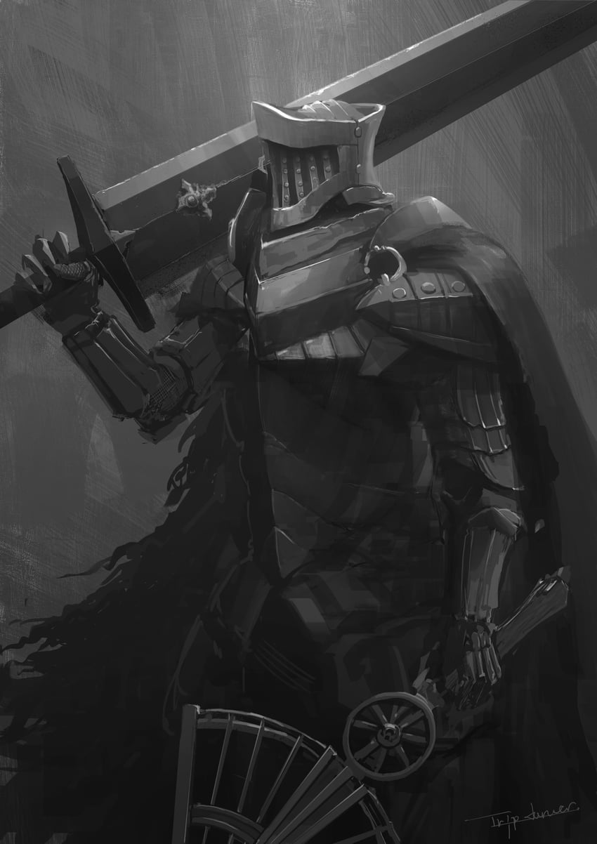 blackgaol knight (elden ring and 1 more) drawn by tripdancer