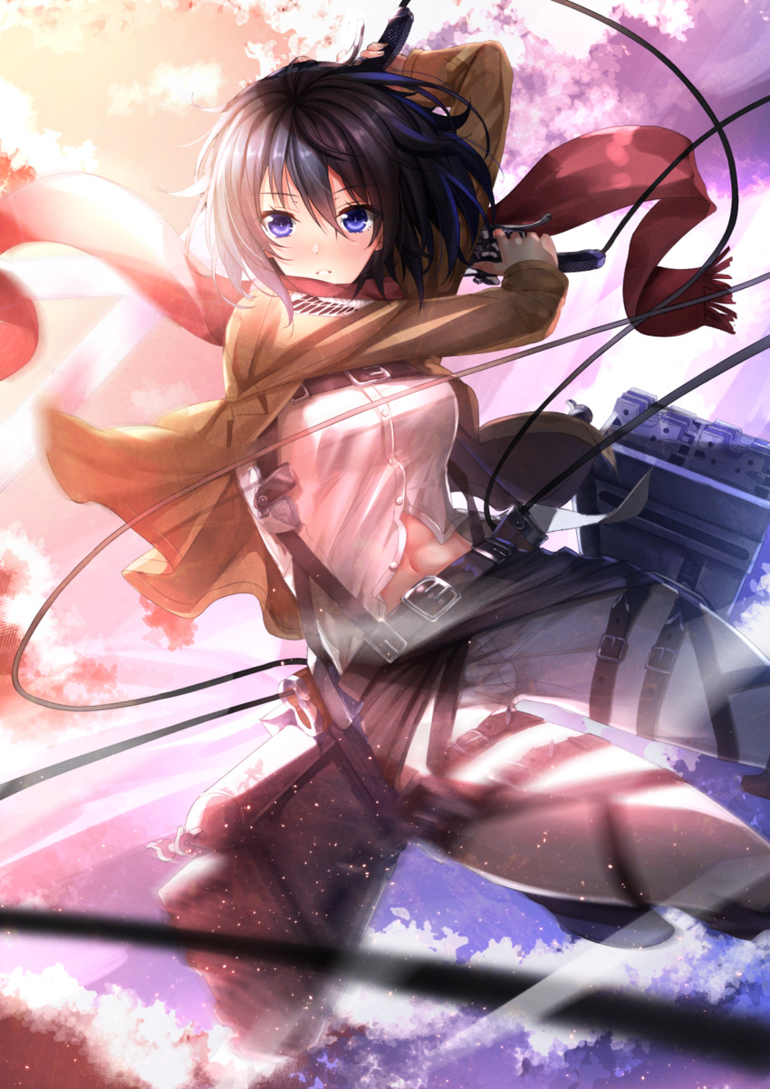 mikasa ackerman (shingeki no kyojin) drawn by swordsouls