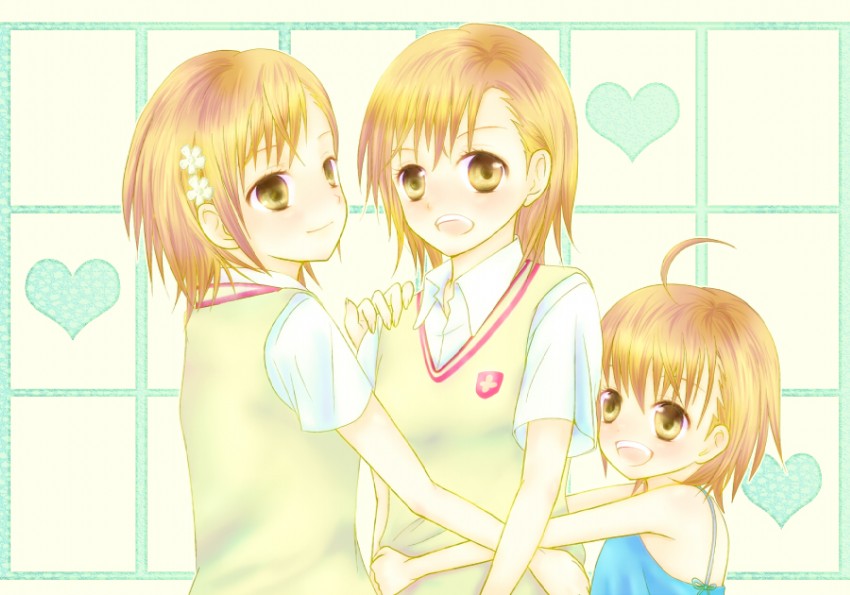 misaka mikoto, last order, and misaka imouto (toaru majutsu no index) drawn by kodenai