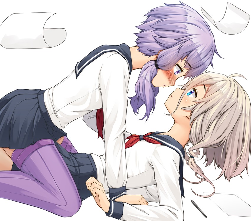 yuzuki yukari and ia (vocaloid and 1 more) drawn by kitsunerider