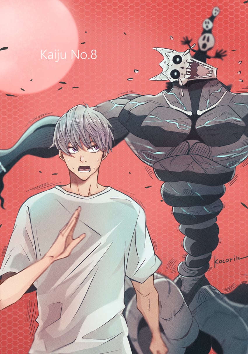 hibino kafka and ichikawa reno (kaijuu no. 8) drawn by kocorin